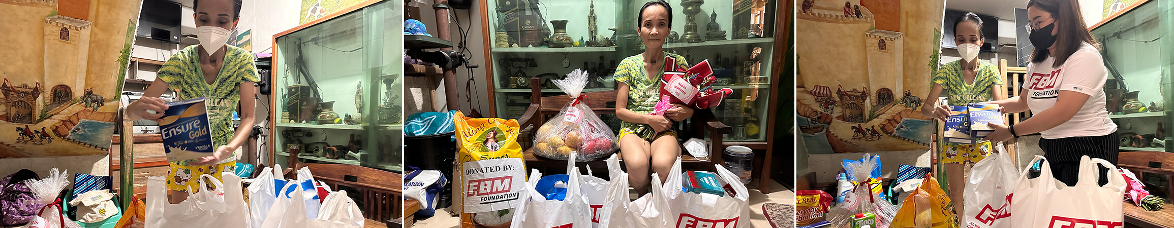 FBM Foundation helps 350 families in Quezon City